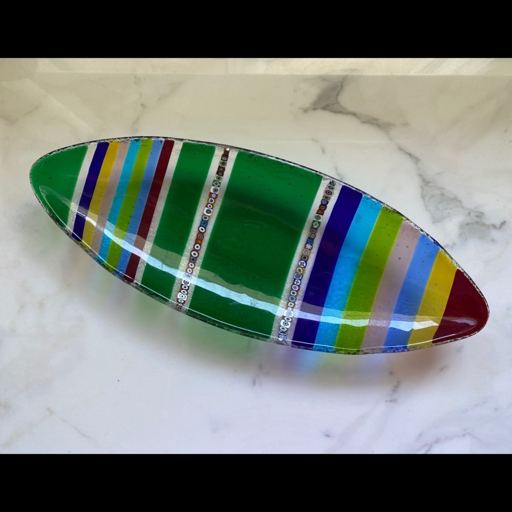 Handmade Glass Serving/Decorative Dish
